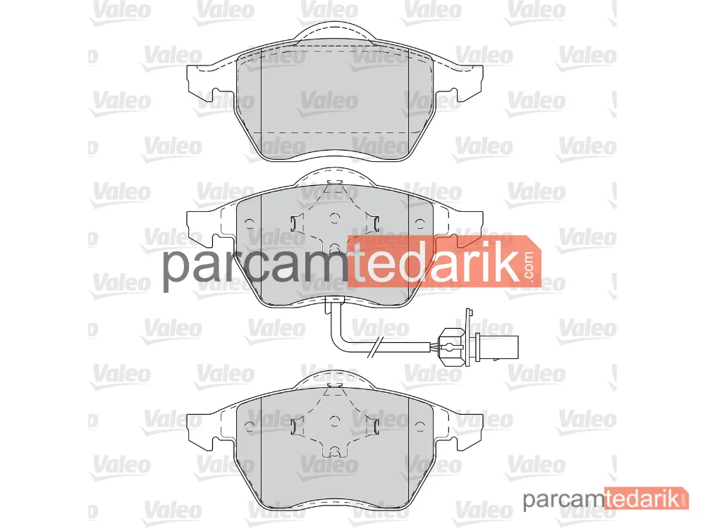 VALEO 670489 | Fren Balatası — VW Sharan, Ford Galaxy I, Seat Alhambra